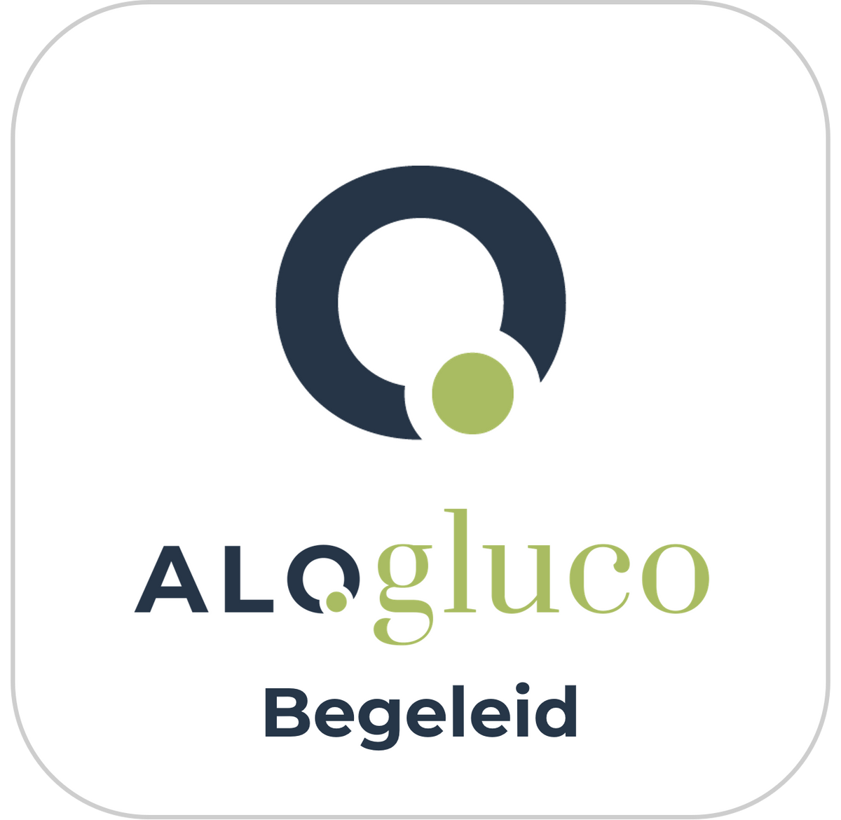Alogluco-icoon van het Health.be-traject Begeleid CGM-traject