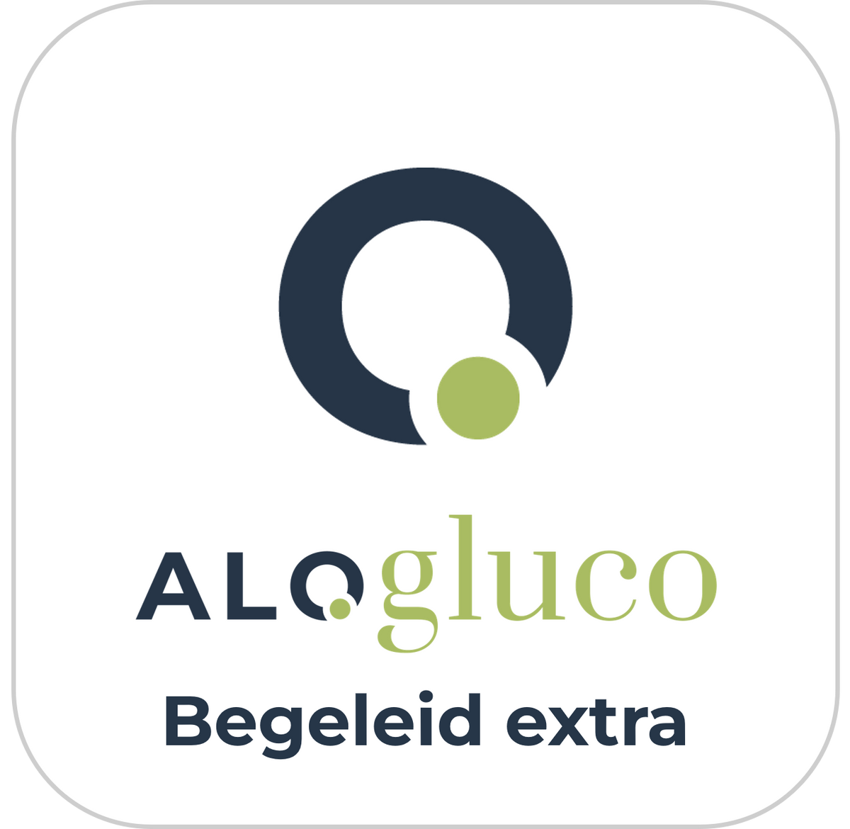 Alogluco-icoon van het Health.be-traject Begeleid extra CGM-traject