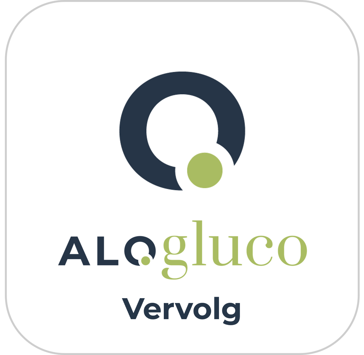 Alogluco-icoon van het Health.be-traject Begeleid vervolgtraject