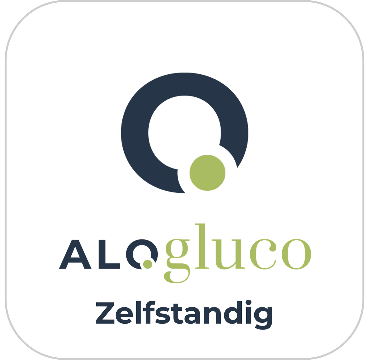 Alogluco-icoon van het Health.be-traject Zelfstandig CGM-traject