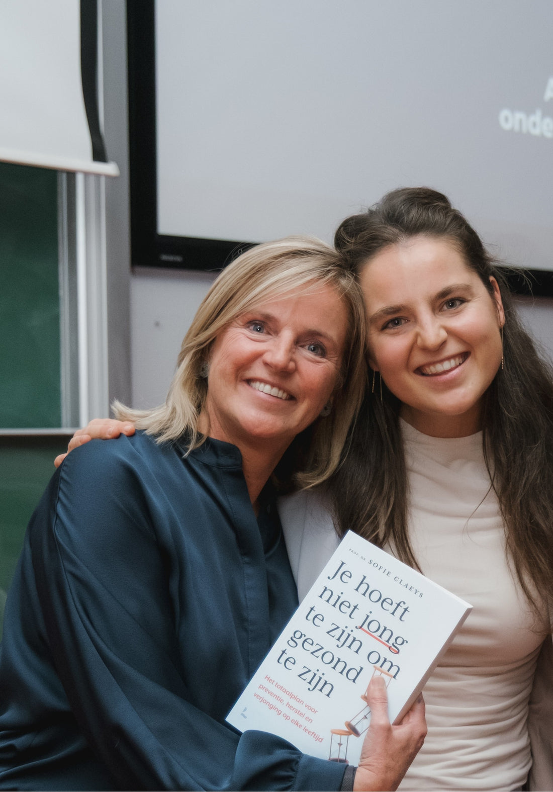 Prof. dr. Sofie Claeys en haar dochter Morgane Janssens, oprichters van Health.be