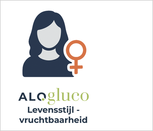 Alogluco-icoon van het begeleide Health.be-traject Levensstijl & Vruchtbaarheid van 2 weken met glucosesensor