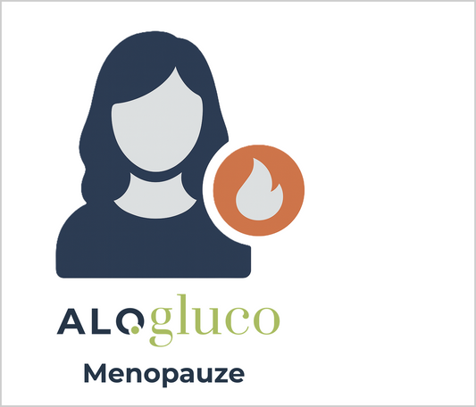 Alogluco-icoon van het begeleide Health.be-traject Menopauze van 2 weken met glucosesensor