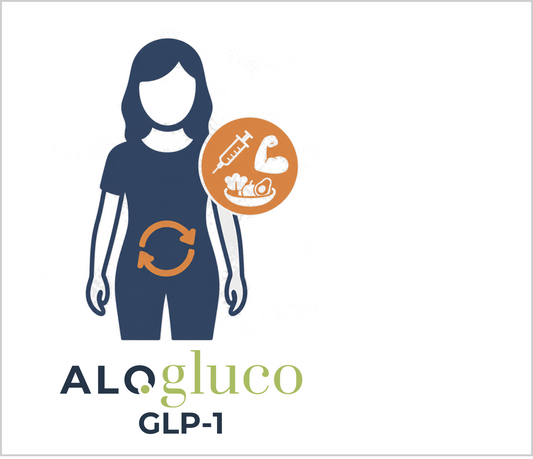 Alogluco-icoon van het begeleide Health.be-traject GLP-1 van 2 weken met glucosesensor