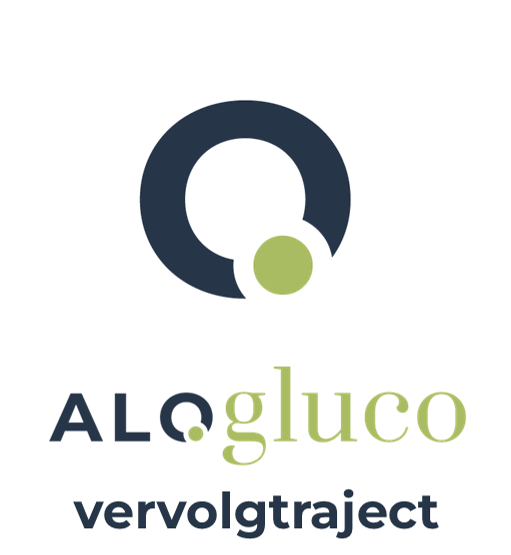 Alogluco-icoon van het Health.be-vervolgtraject van 2 weken met glucosesensor